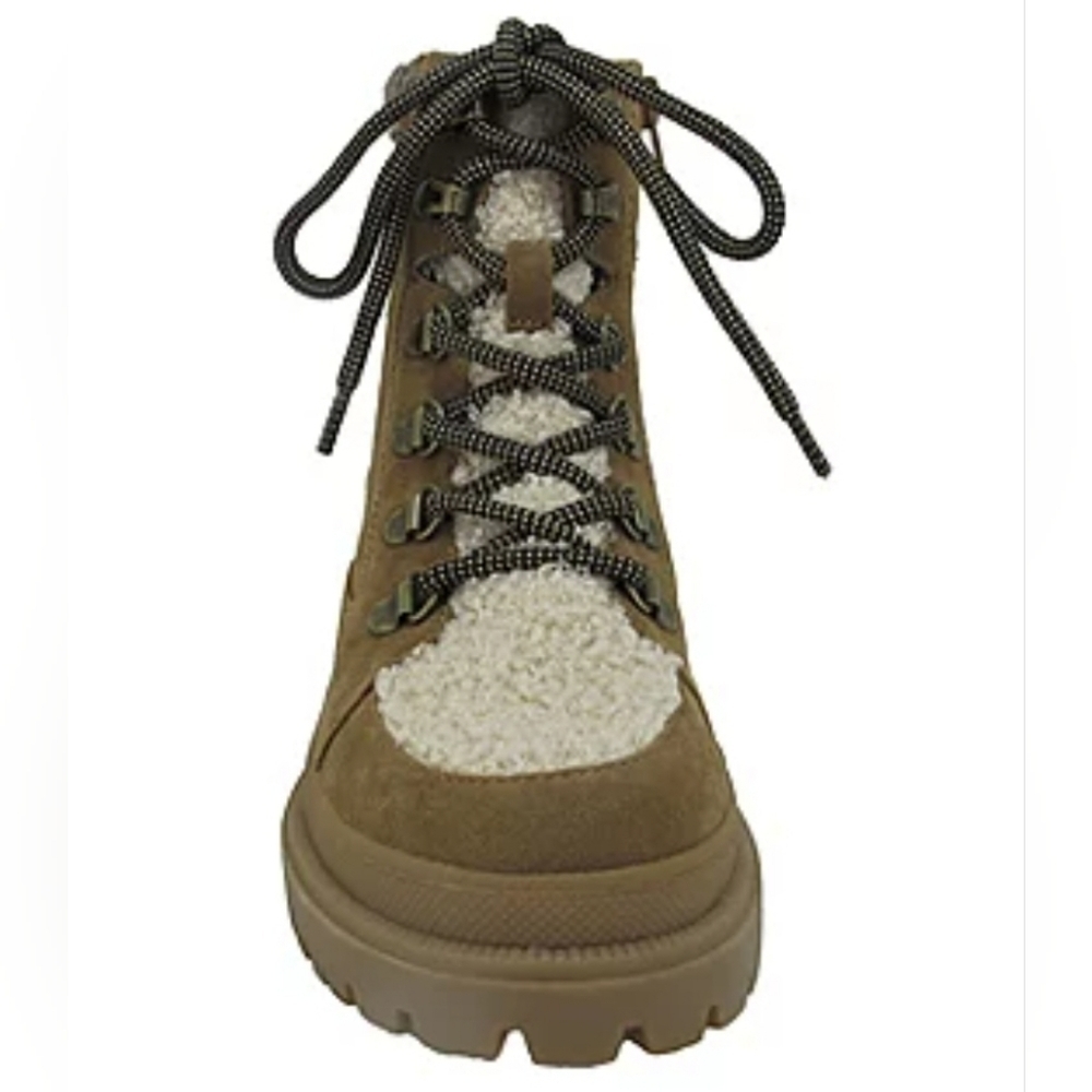 Pop Womens Diligence Block Heel Lace Up Boots - Picture 2 of 6